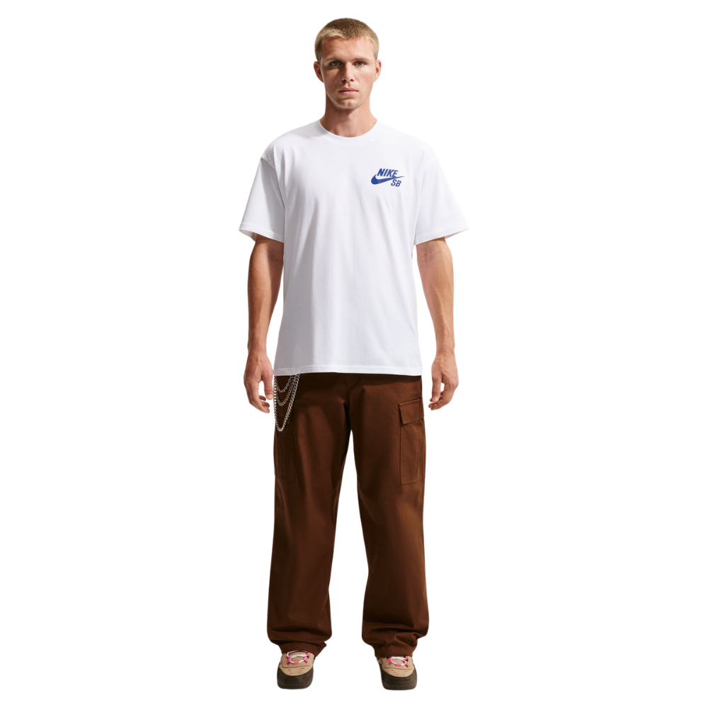 Nike SB logo T-Shirt - White/Royal