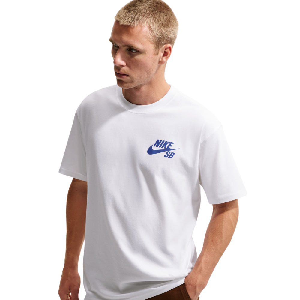 Nike SB logo T-Shirt - White/Royal