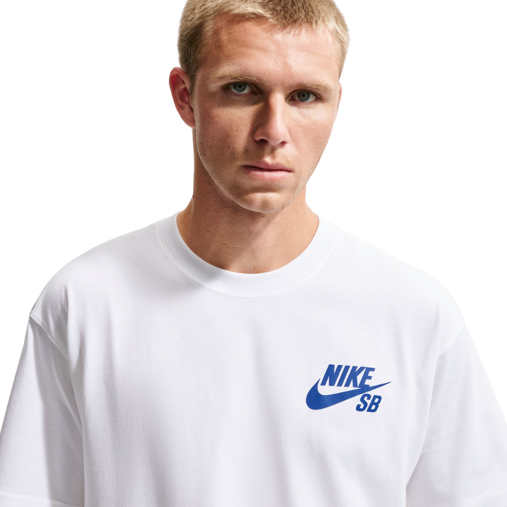 Nike SB logo T-Shirt - White/Royal