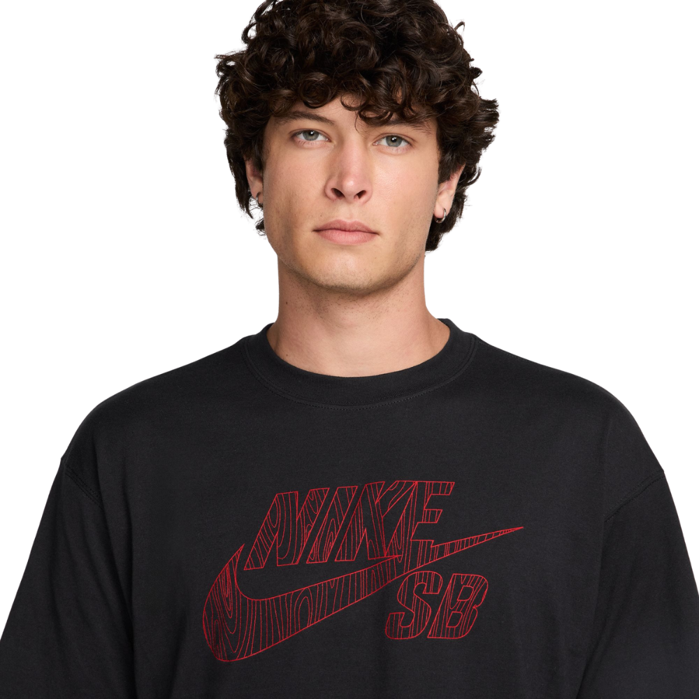 Nike SB Logo T-Shirt - Black/University Red