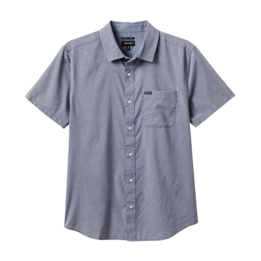 Brixton Charter Sol Wash S/S Woven - Flint Stone Blue