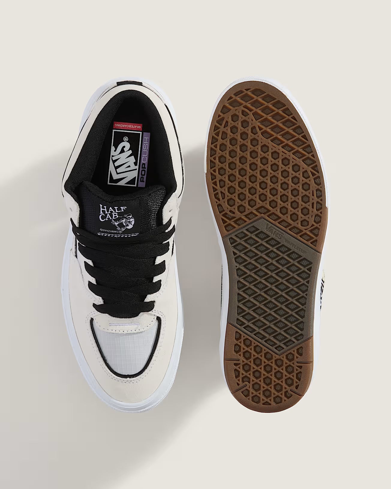 Vans Skate Half Cab Wafflecup - White/Black