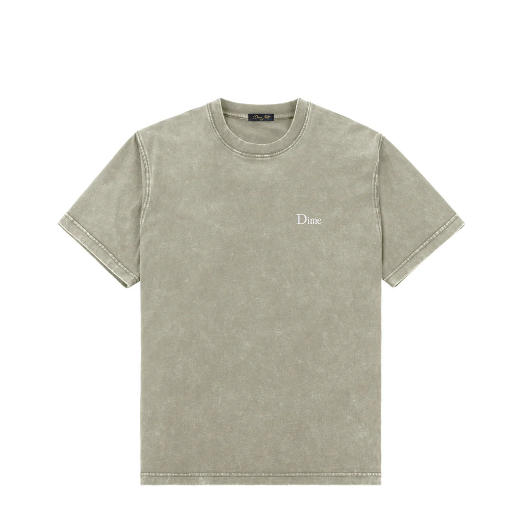 Dime Classic Small Logo T-Shirt - Faded Cement