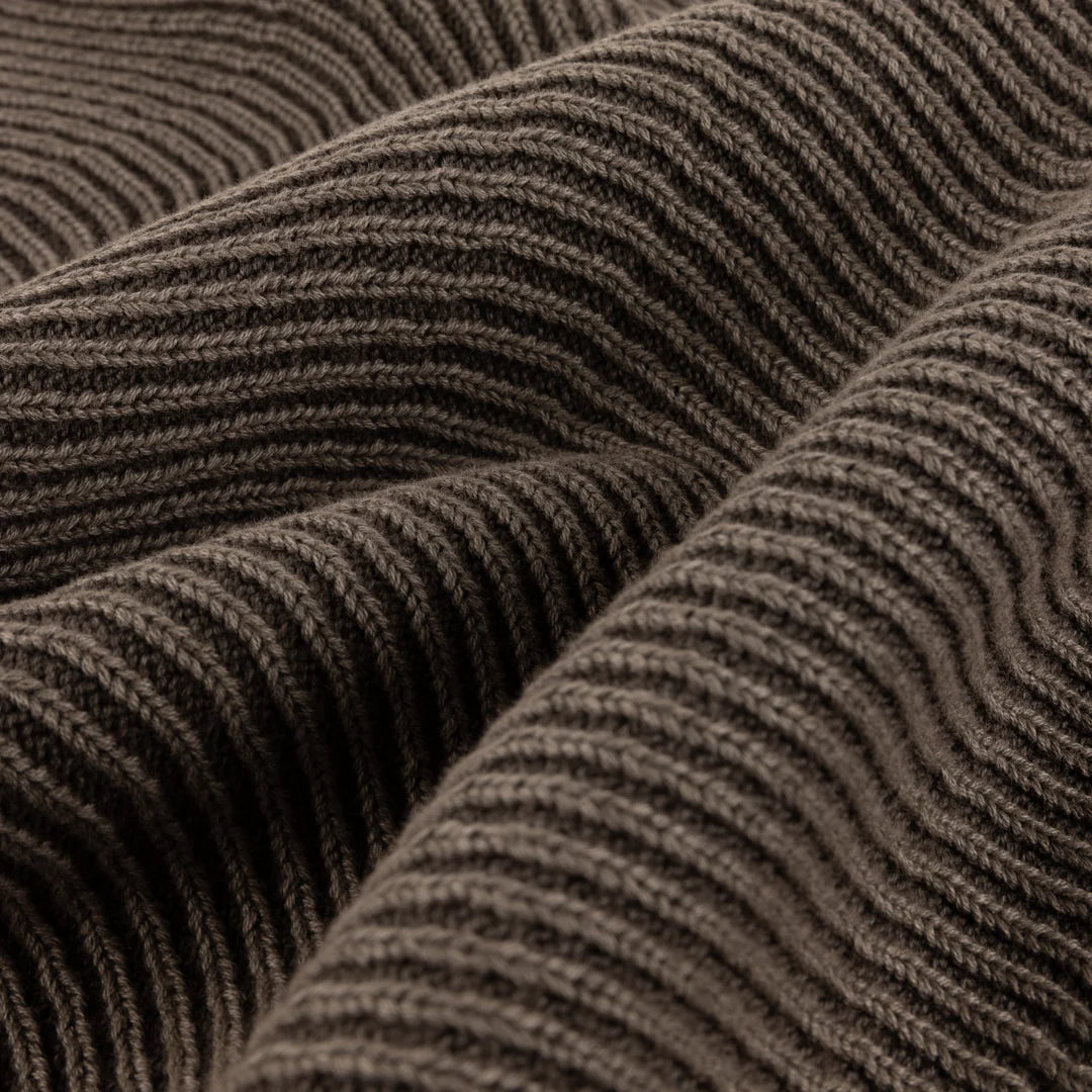 Dime Wave Knit Sweater - Brown