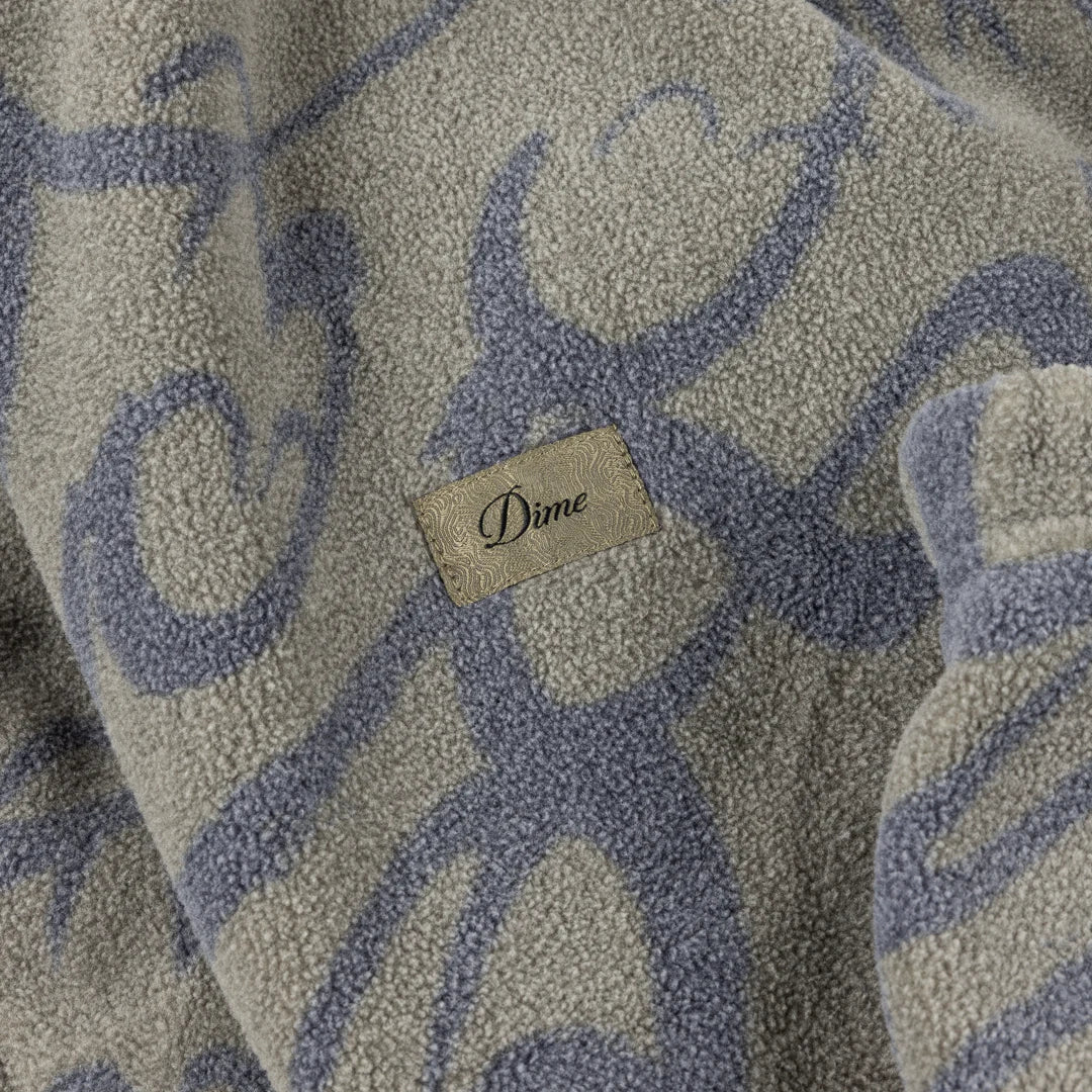 Dime Reversible Chilling Fleece - Smoke/Brown
