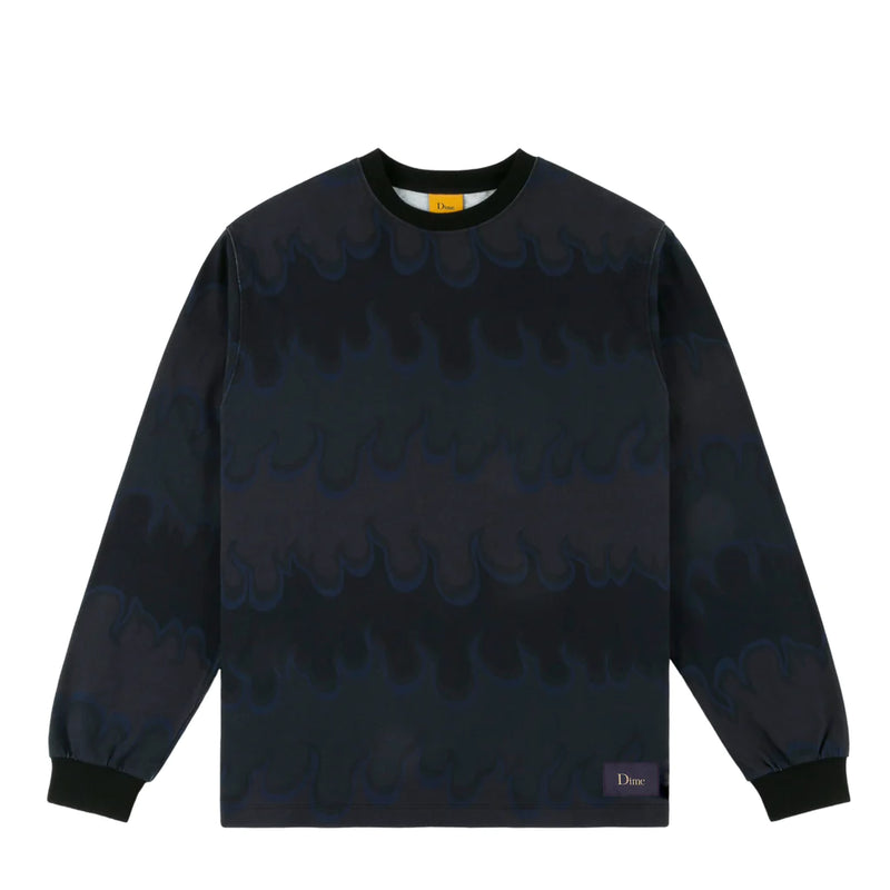 Dime Space Flame LS Shirt - Black