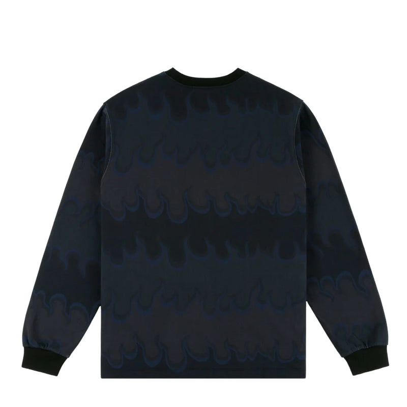 Dime Space Flame LS Shirt - Black