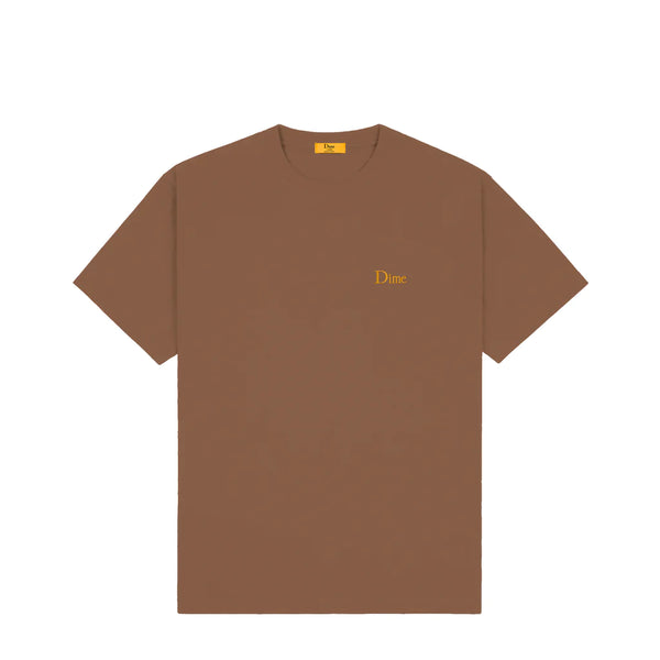 Dime Classic Small Logo T-shirt - Brown