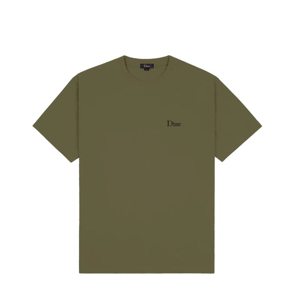 Dime Classic Small Logo T-Shirt - Dark Olive