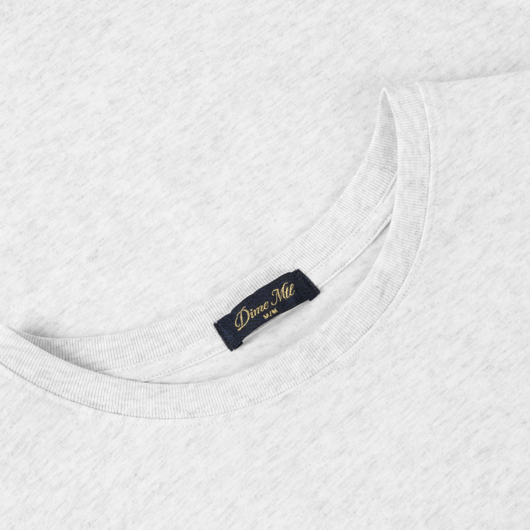 Dime Crashed Logo T-shirt - Ash