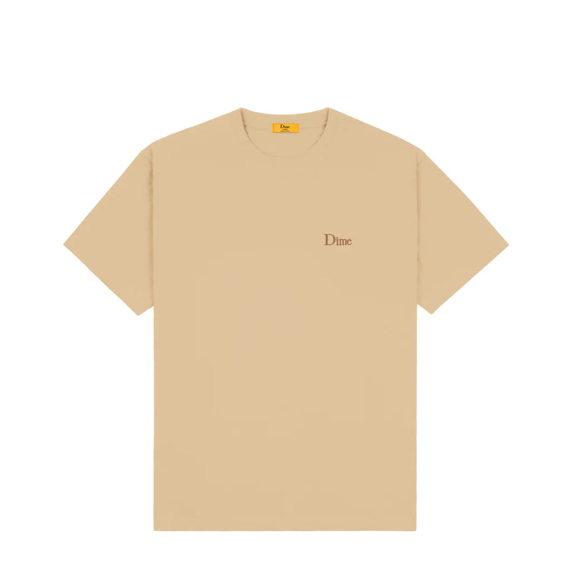 Dime Small Logo T-Shirt - Tan