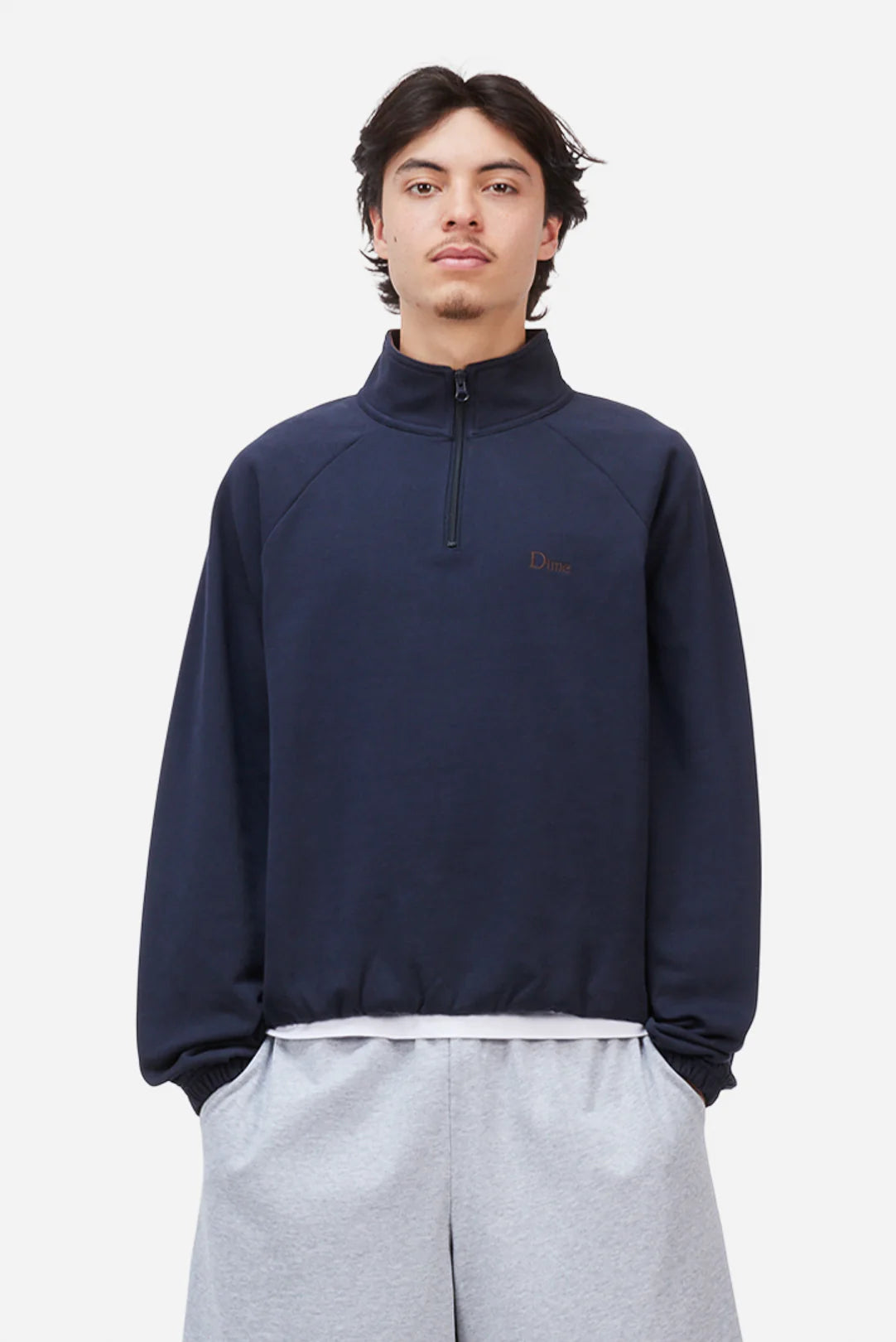 Dime Classic Terry Quarter Zip - Navy