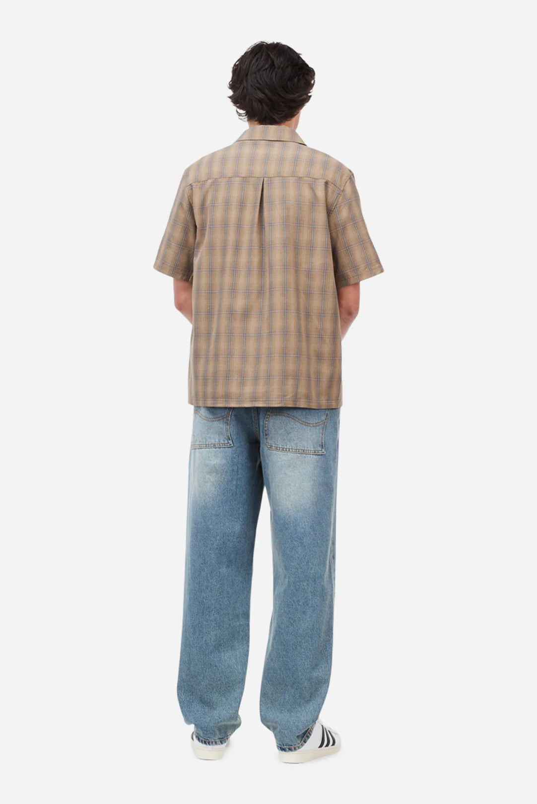 Dime Plaid Button up Shirt - Brown