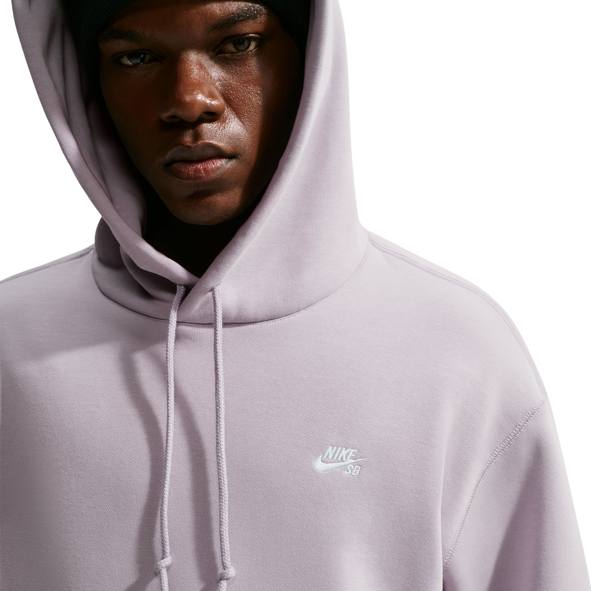 Nike SB HOODIE - SILVER LILAC/WHITE