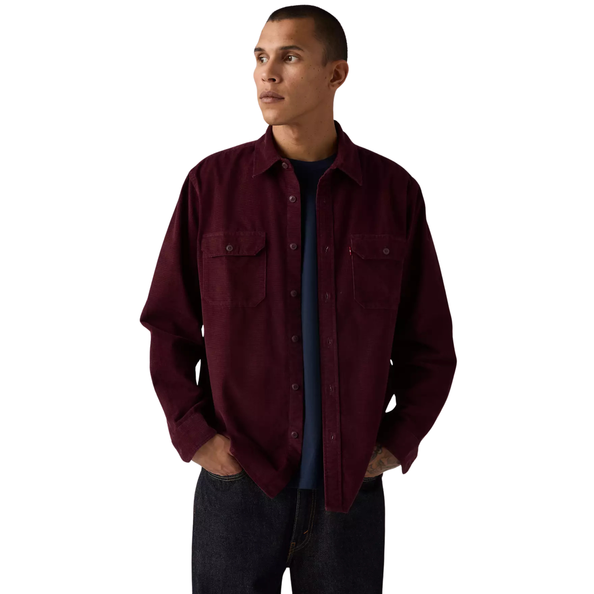 Levi's Jackson Worker Corduroy Button Up - Wine