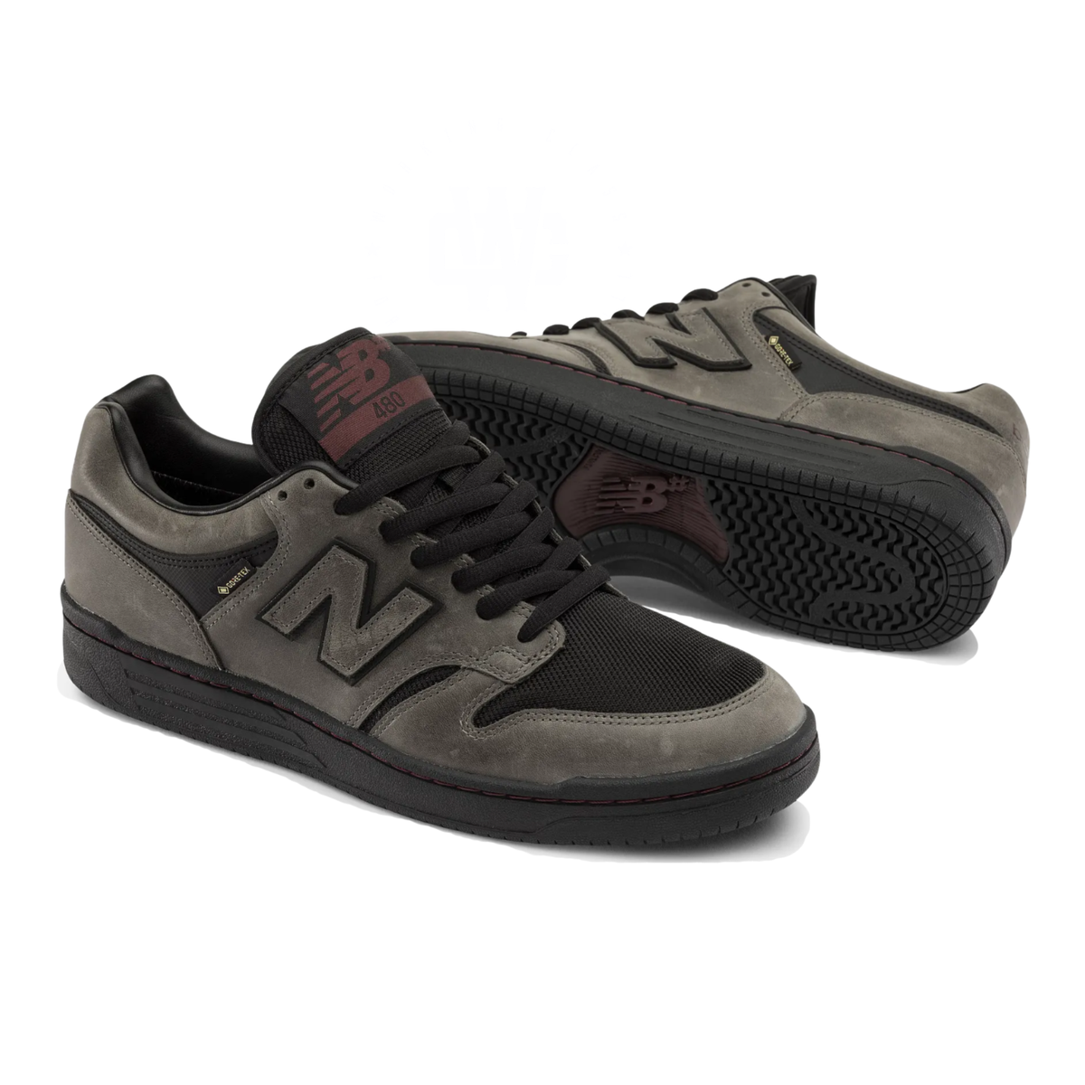 New Balance Numeric 480 GORE-TEX - Black with Charcoal Gray