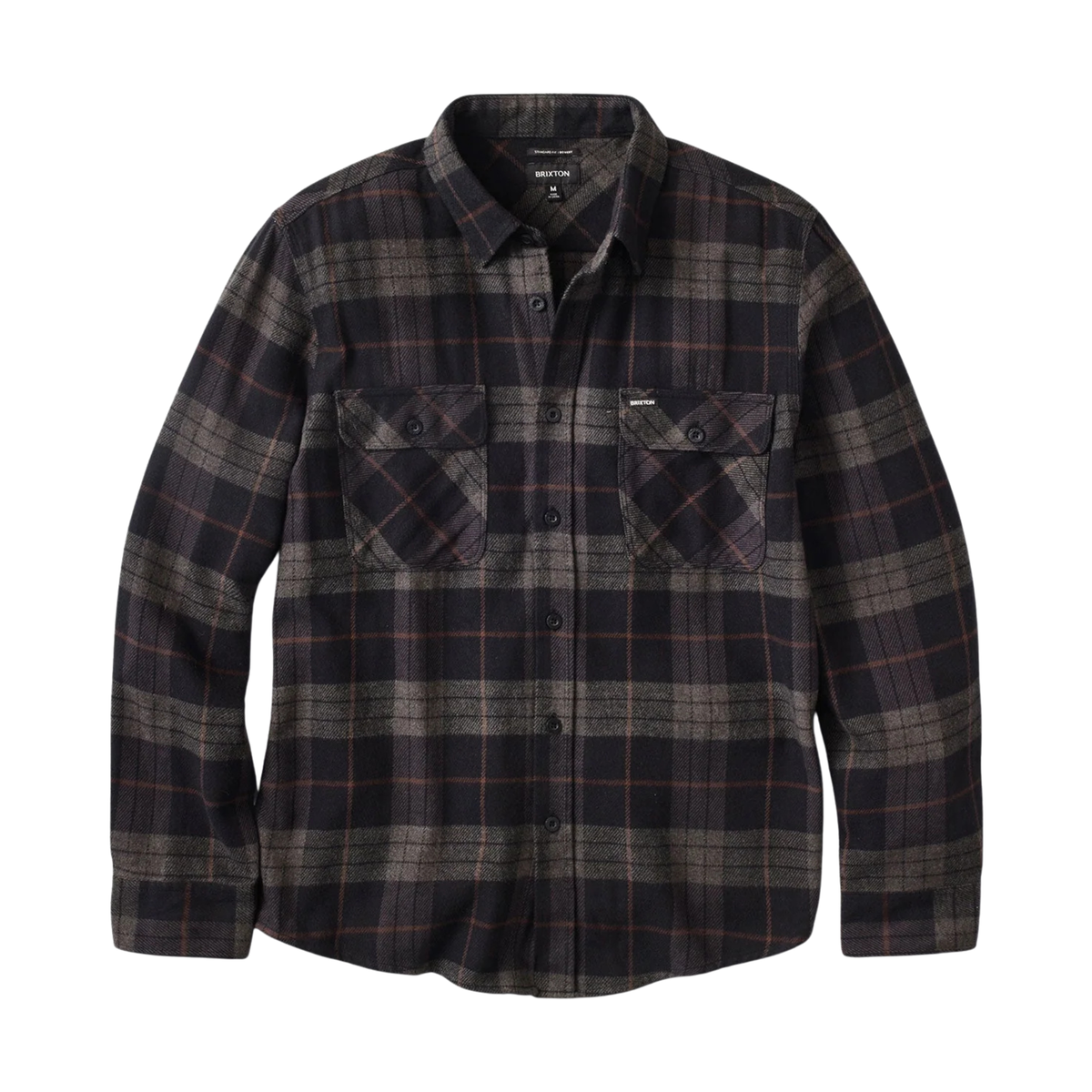 Brixton Bowery Flannel - Black/Charcoal