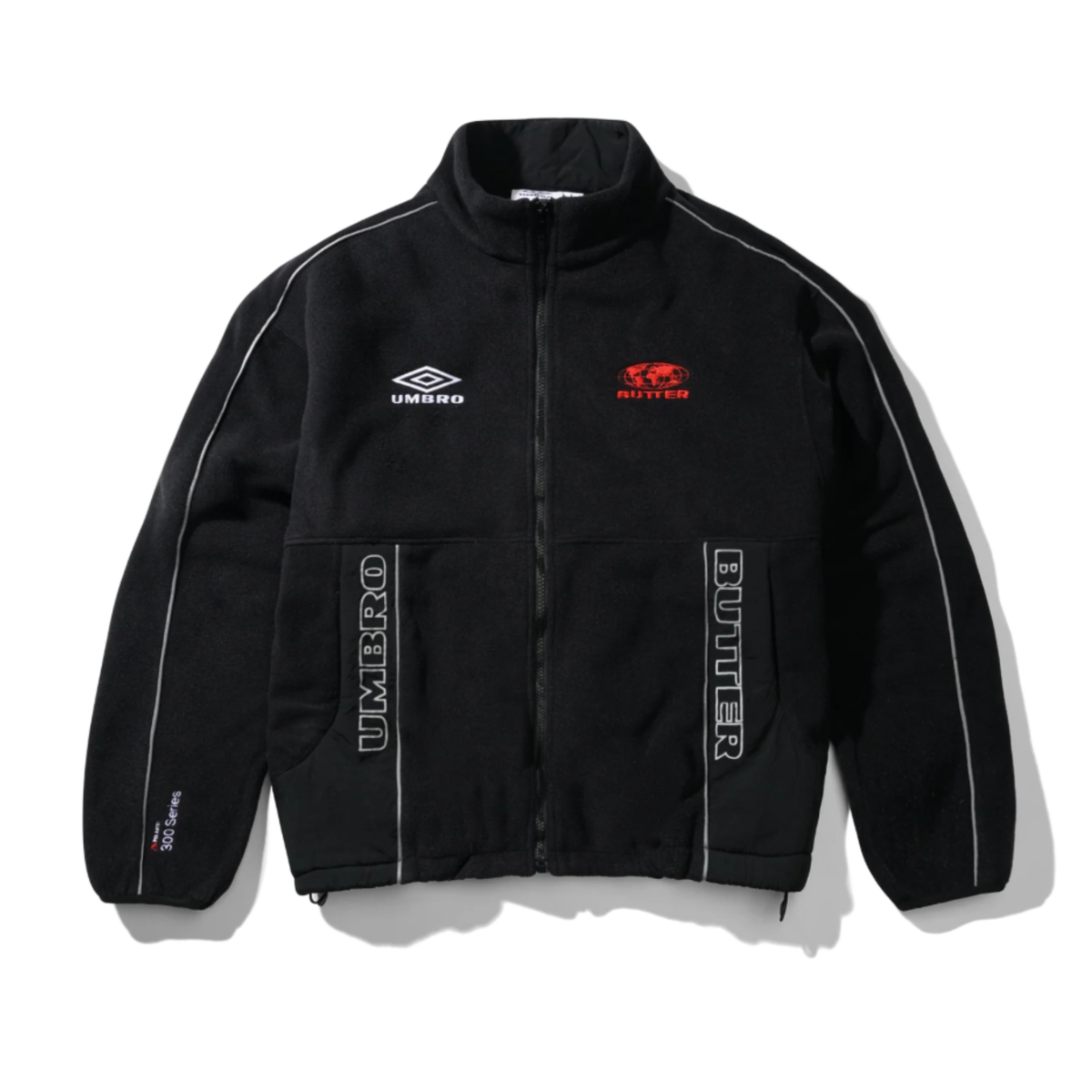 Butter Goods x Umbro Polartec Zip-Thru Jacket - Black