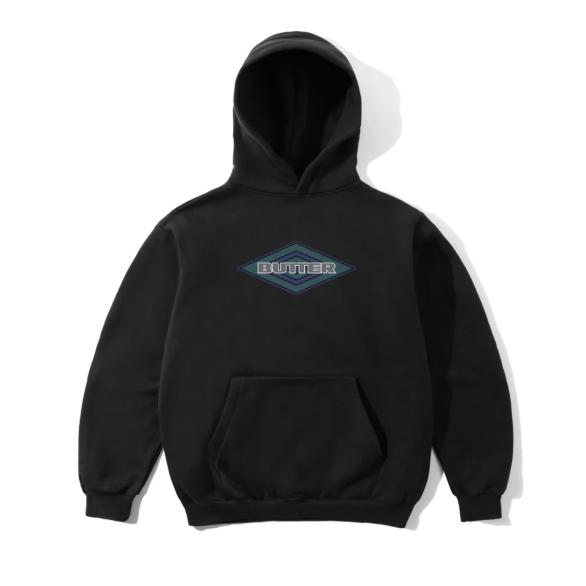 Butter Goods x Umbro Diamond Logo Pullover Hood - Black