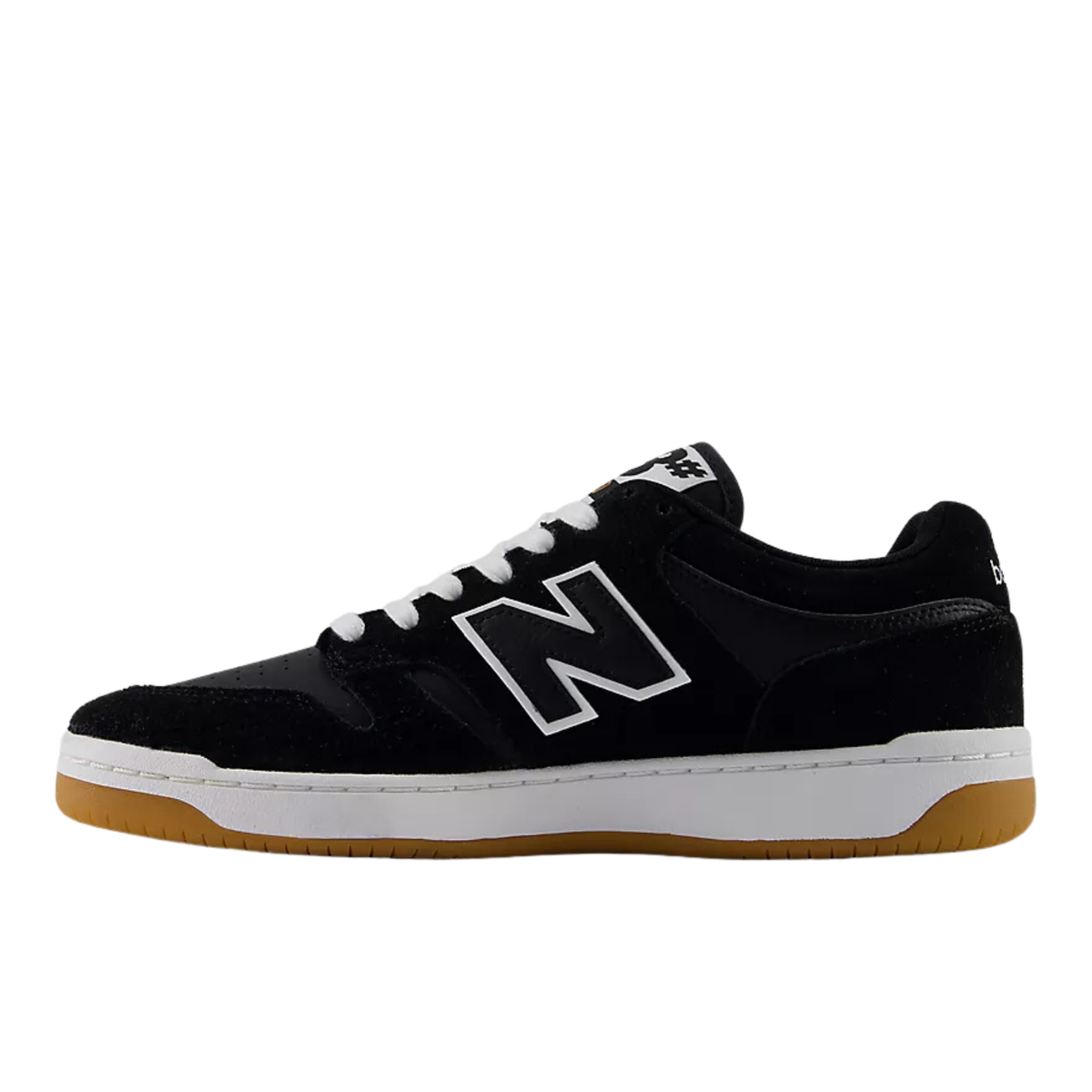 New Balance Numeric 480 - Black With White (2E WIDE)