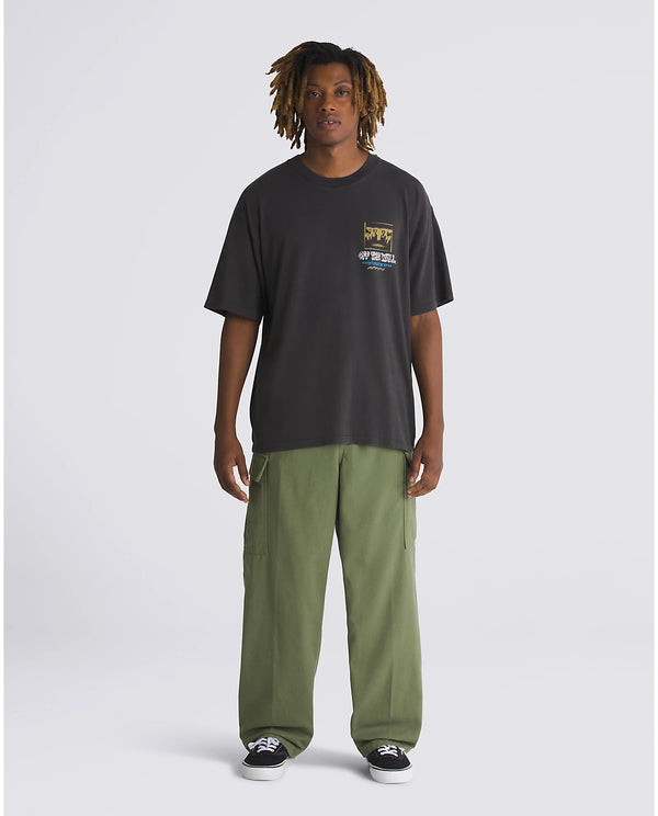 RANGE CARGO BAGGY TAPERED ELASTIC PANT - OLIVE
