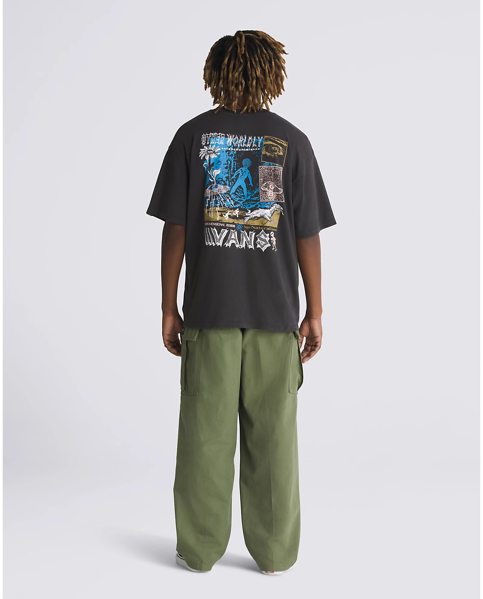 RANGE CARGO BAGGY TAPERED ELASTIC PANT - OLIVE