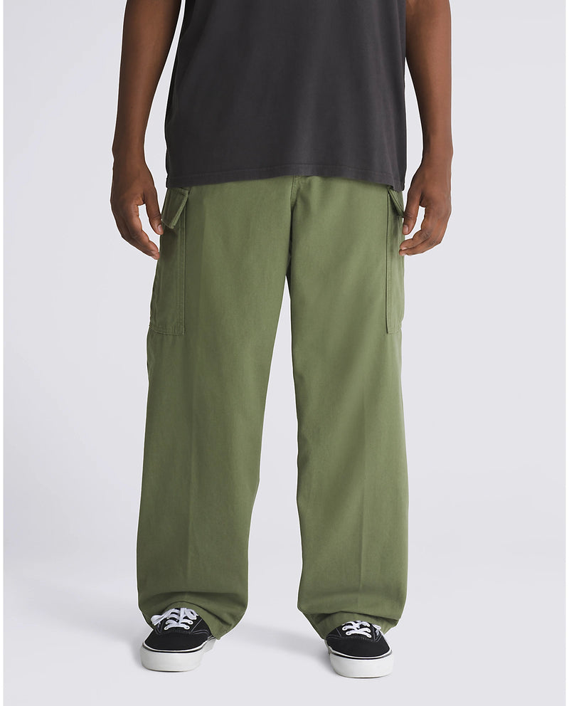 RANGE CARGO BAGGY TAPERED ELASTIC PANT - OLIVE