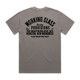 Working Class Heavy Provisions Tee - Faded Grey/Black