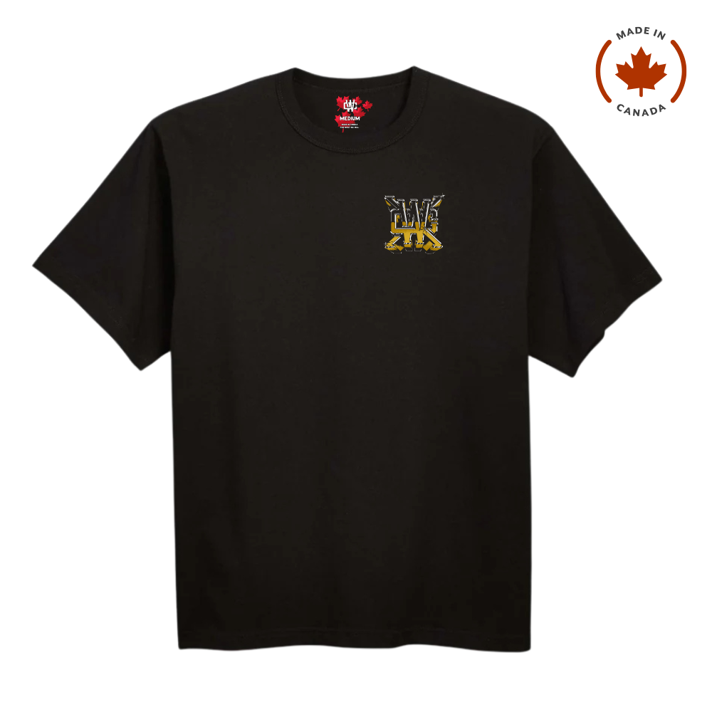Working Class Made in Canada 10 Years Tee - Black/White/Gold