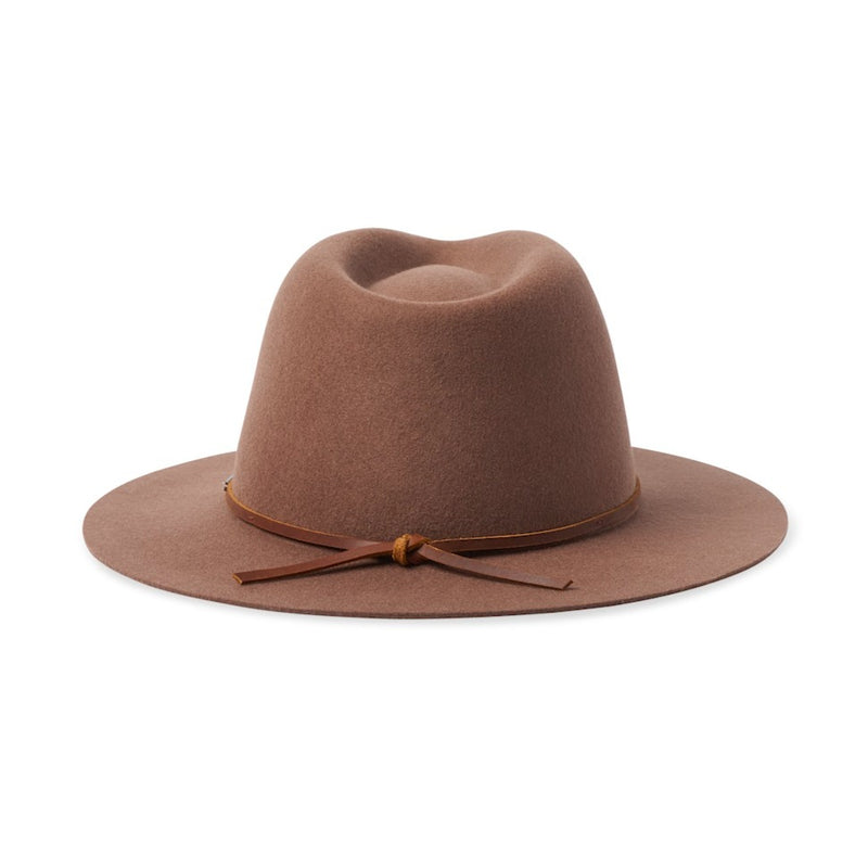 BRIXTON WESLEY FEDORA - DARK TAN