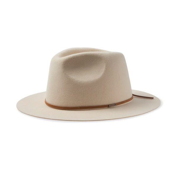 BRIXTON WESLEY FEDORA - WHITECAP