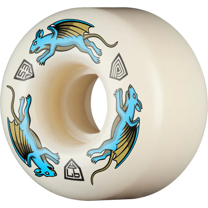 POWELL PERALTA - DRAGON FORMULA NANO RAT WHEELS AV4 97A BLUE (53MM X 34MM)