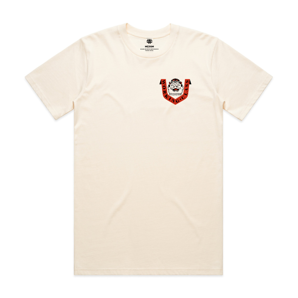 Working Class IOOB Tee - Ivory/Blue/Red/Black
