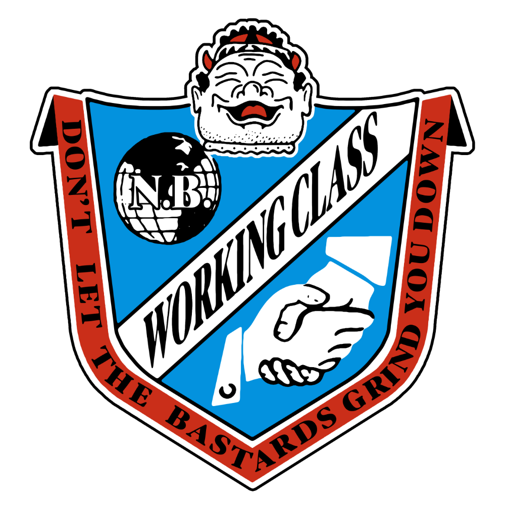 Working Class IOOB Tee - Ivory/Blue/Red/Black