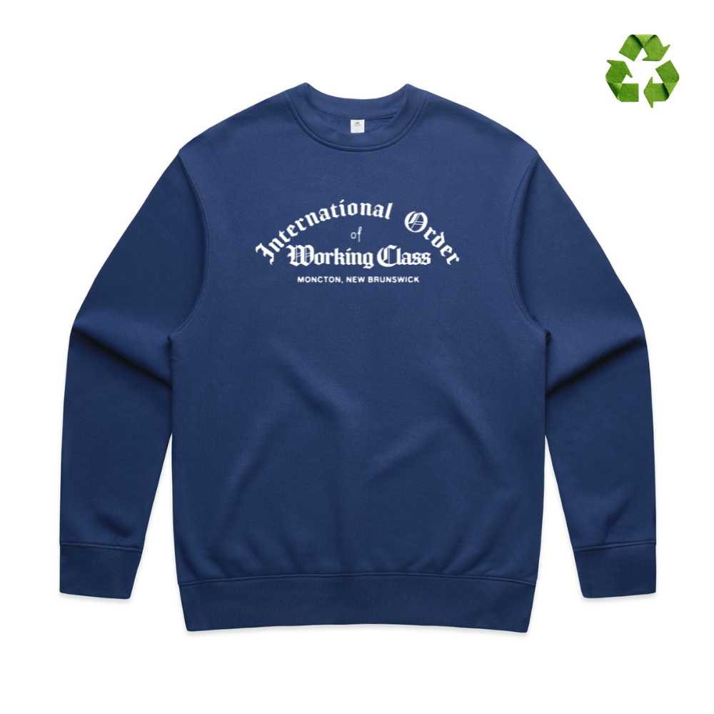 Working Class International Order Crew - Cobalt/White