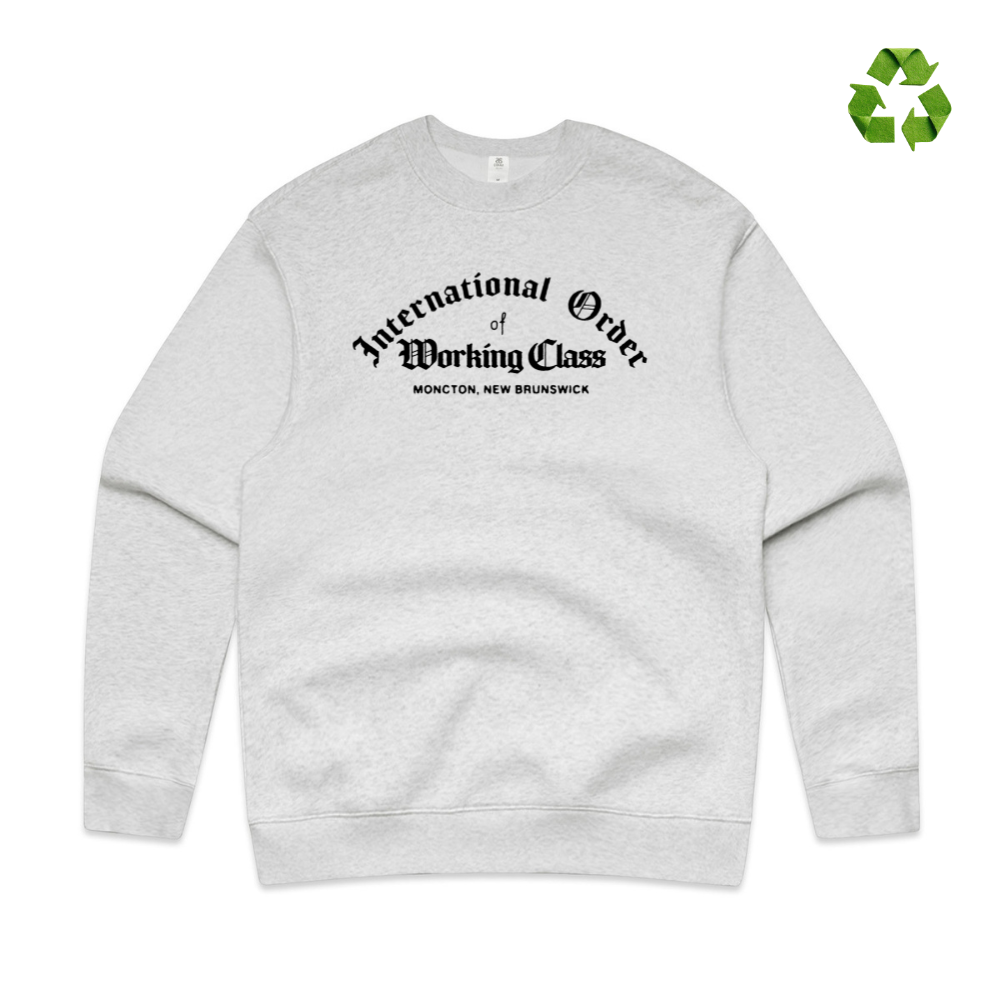 Working Class International Order Crew - White Heather/Black