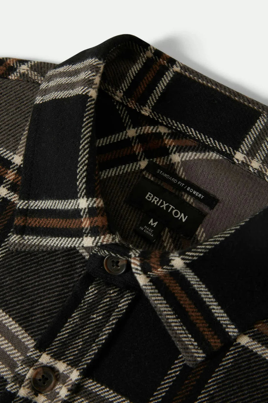 Bowery Flannel - Black/Charcoal/Pinecone