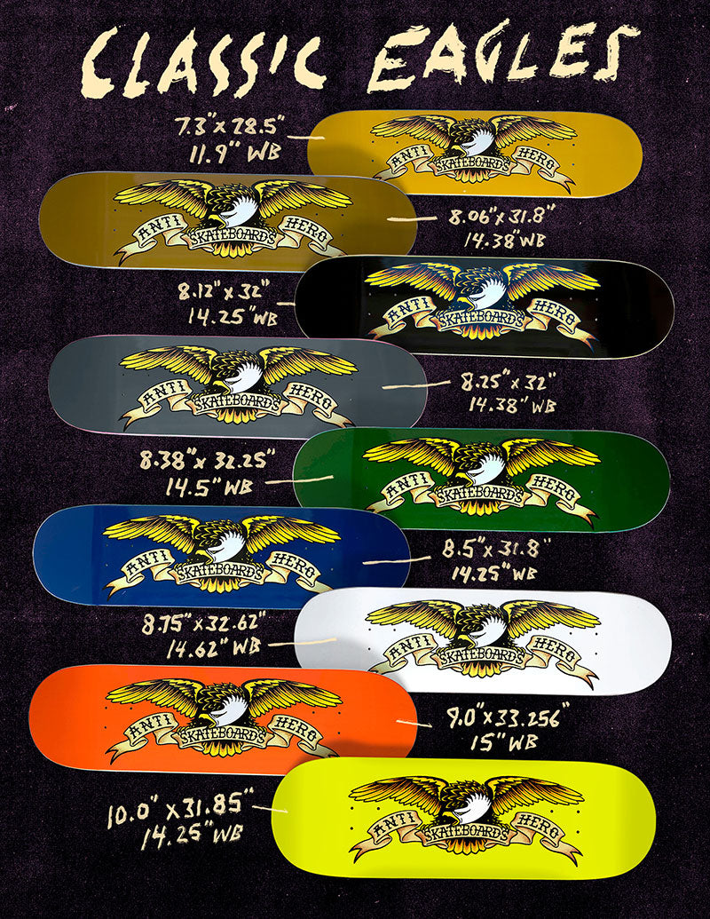 Anti-Hero Team Classic Eagle Deck - 8.25"