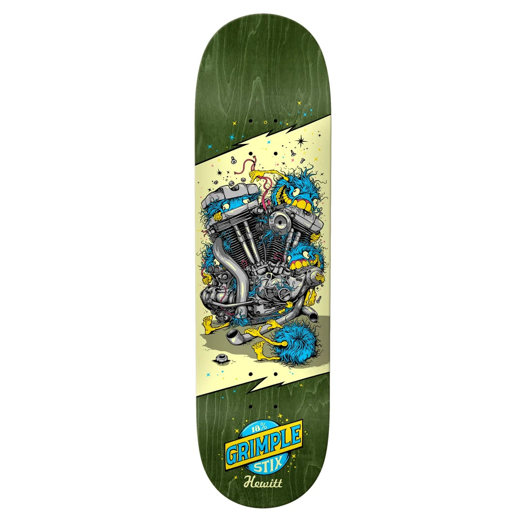 Anti Hero HEWITT GRIMPLESTIX REVS skateboard deck - 8.75"