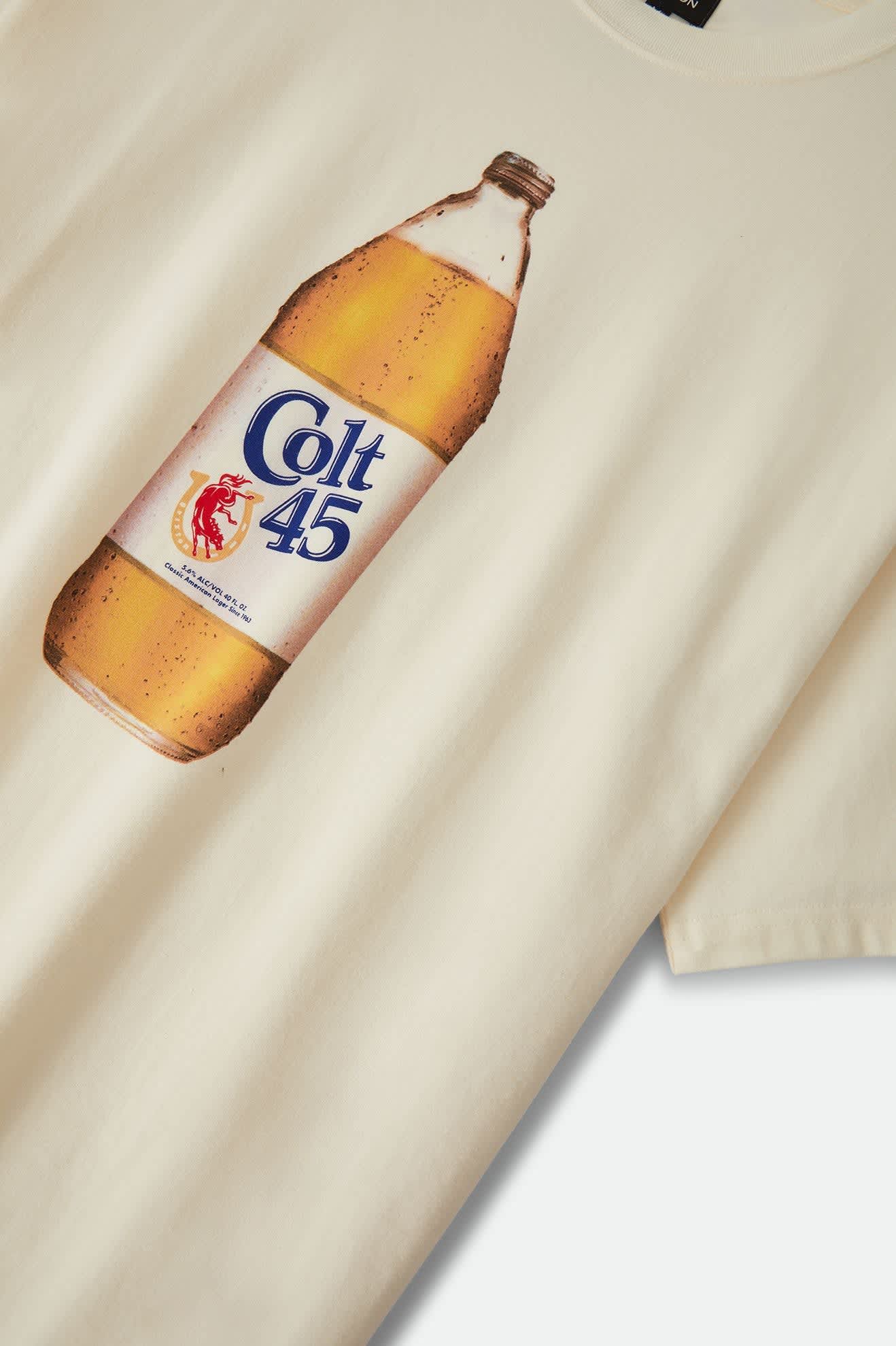 Brixton Colt 45 Forty Oz S/S Oversized Tee - Natural