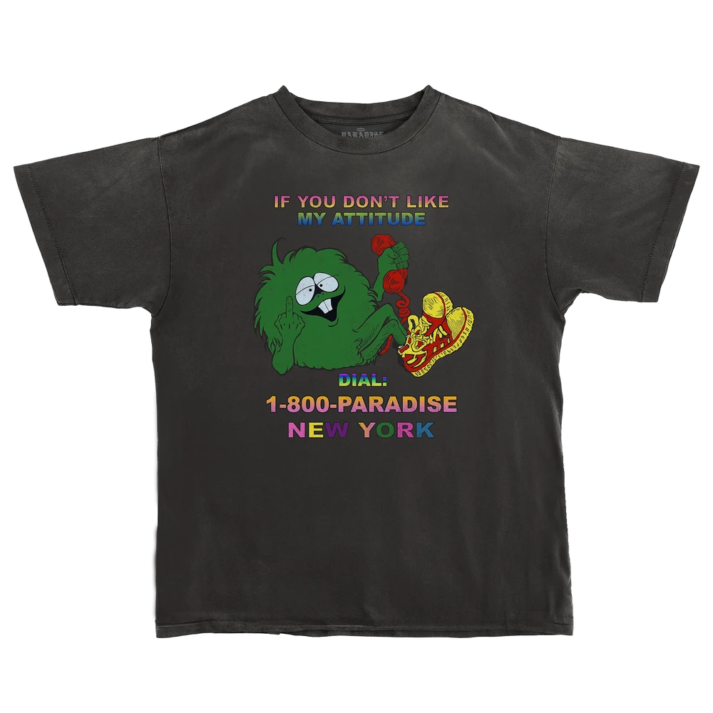 Paradise Attitude Tee - Vintage Black