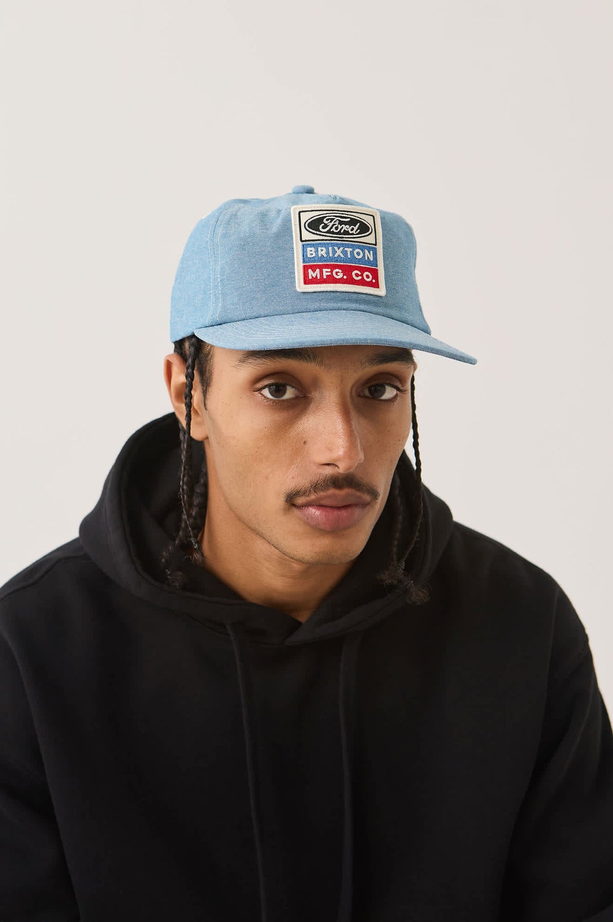 Brixton x Ford Service Dept Snapback - Blue Chambray