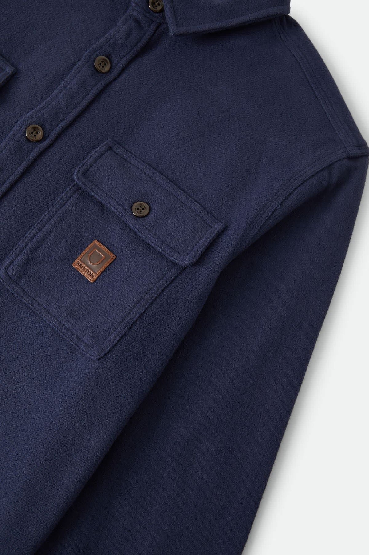 Brixton Bowery Heavy Weight Flannel - Washed Navy