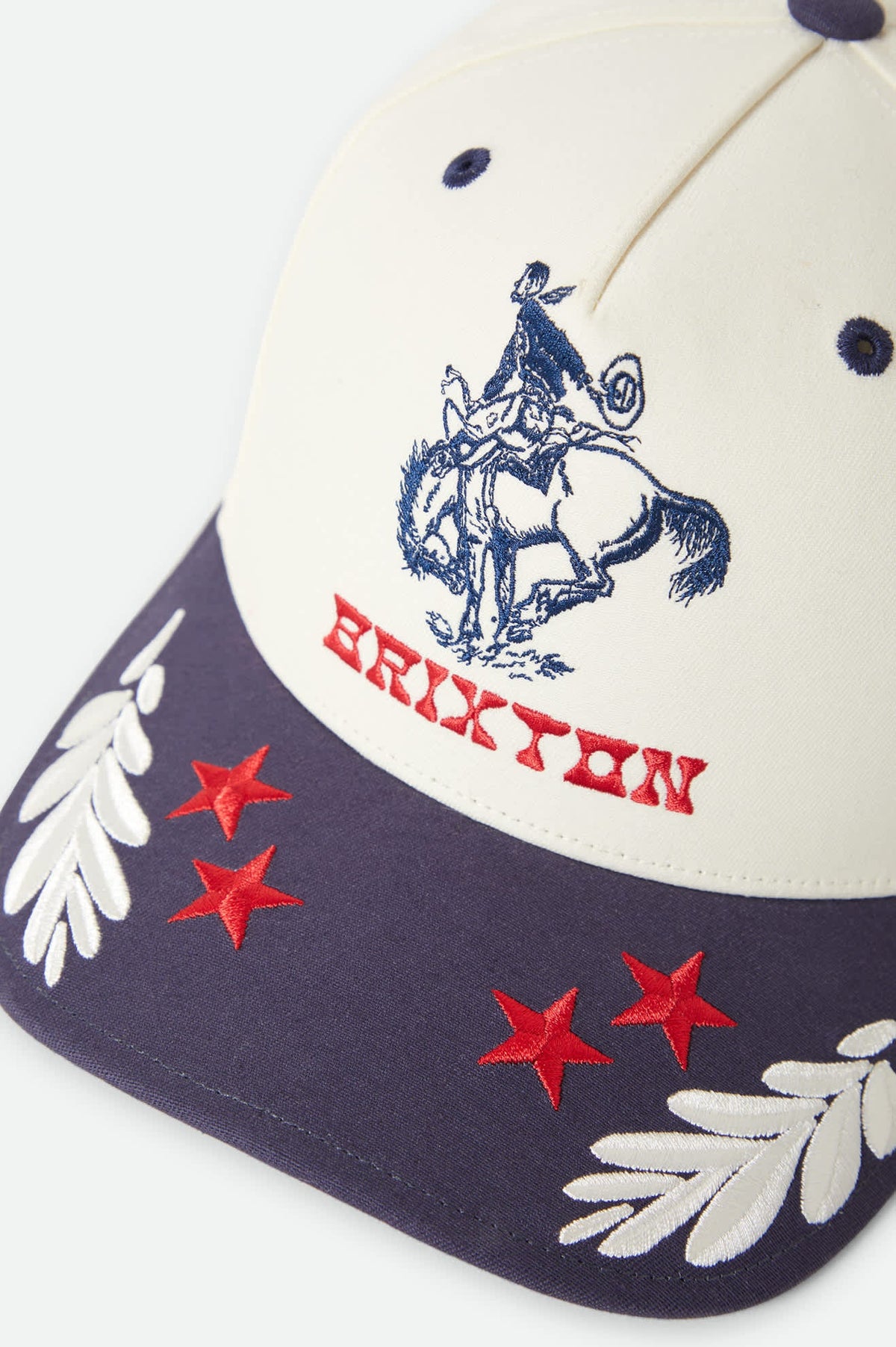 Brixton FIRST RODEO SNAPBACK - WHITECAP/NAVY - 100% COTTON -