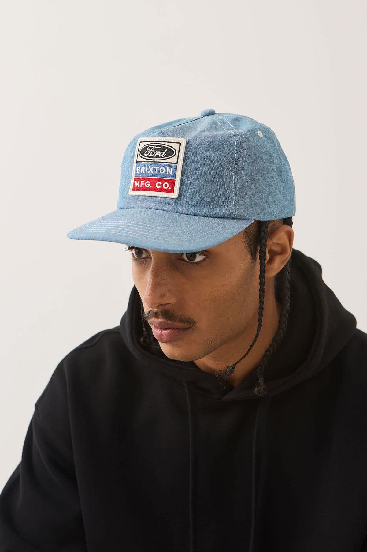 Brixton x Ford Service Dept Snapback - Blue Chambray