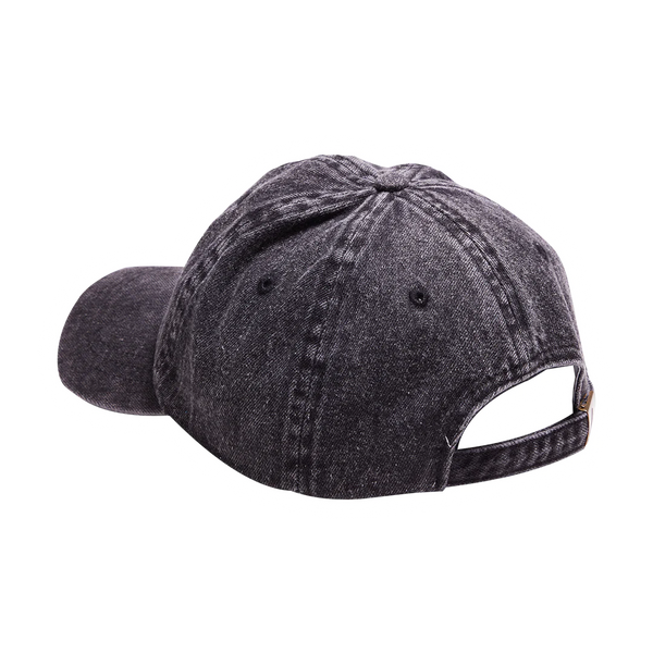 Satan's Drano Blackened Denim Crest Hat - Washed Black