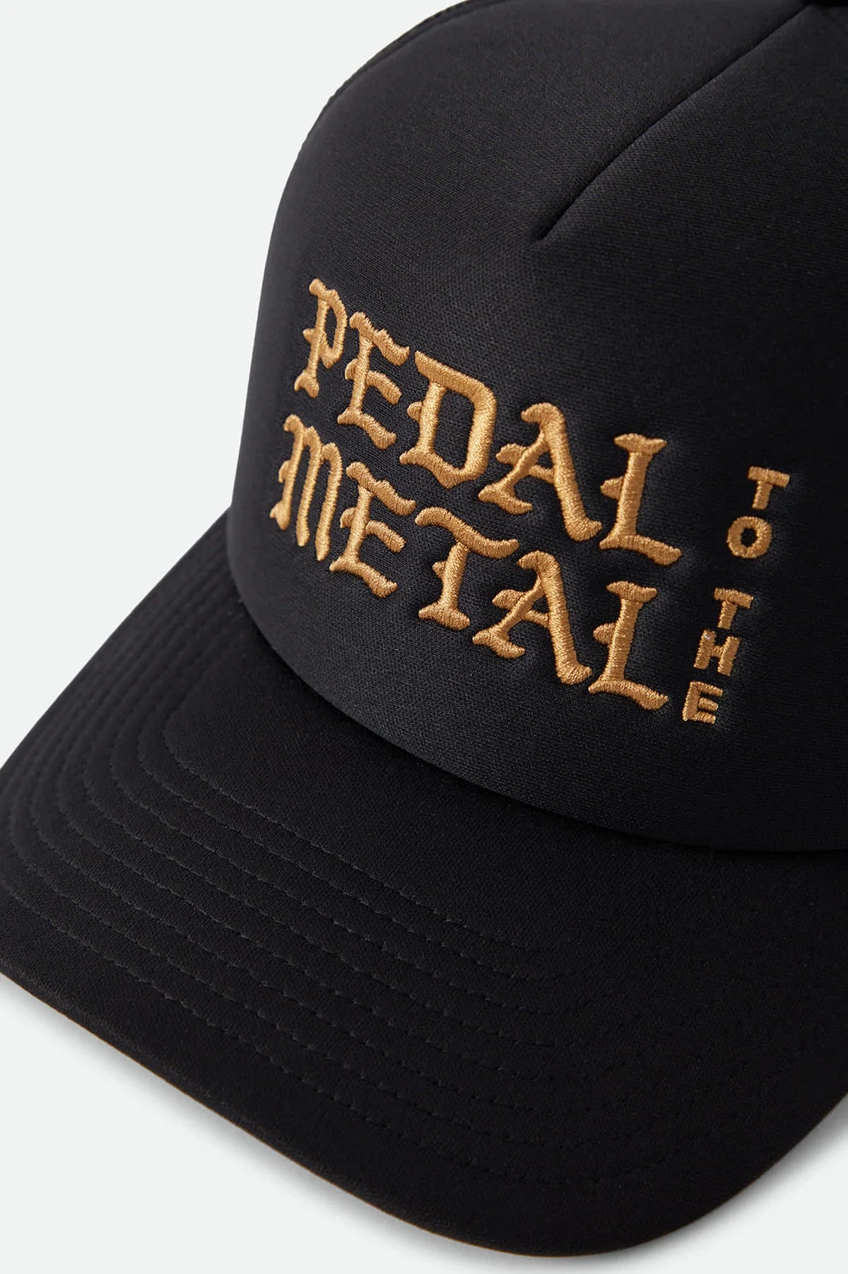 Brixton METAL TRUCKER HAT - BLACK
