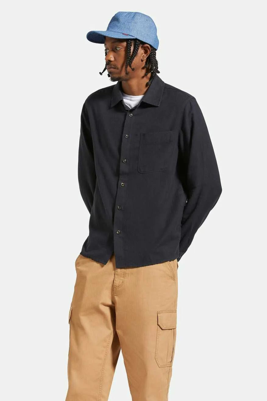 Brixton Hasting Lightweight Flannel - Black