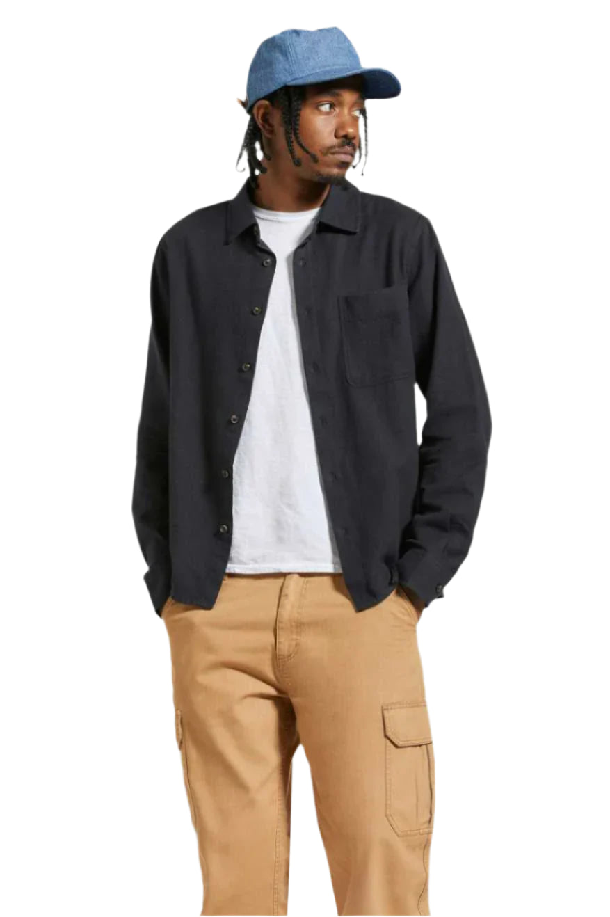 Brixton Hasting Lightweight Flannel - Black
