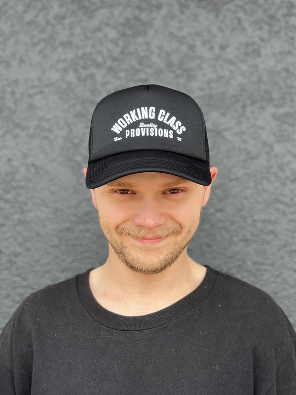 Working Class Provisions Trucker Cap - Black/Off White
